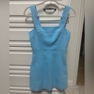 Amanda Uprichard Sky Blue Mini Dress